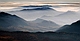 Panorama w stronę Pikuja. Wykonałem ją w chłodny, listopadowy poranek z wierzchołka Tarnicy. Bieszczady.