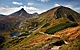 Tatry Zachodnie. Widok z okolic Łopaty w stronę Wołowca, Jamnickiego Stawu i w dali Ostrego Rohacza. 