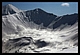 MÓJ POCHYŁY ŚWIAT IV.Spojrzenie z Długiego Upłazu na południe. W centrum Łopata,(1985m) a w LG Jarząbczy Wierch,(2137m). Tatry Zachodnie. 