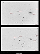 Kilka lat temu wpadła mi do głowy myśl, by podjąć próbę sfotografowania wszystkich oficjalnie uznanych przez IUA planet karłowatych. Należą do nich: Ceres, Pluton, Haumea, Makemake i Eris. Wyjątkiem tej kolekcji jest zapewne Ceres - jako jedyna przedstawicielka pasa głównego planetoid. Pozostałe obiekty przebywają już w odległych peryferiach Układu Słonecznego. Plutona fotografowałem dwukrotnie. Kiedyś był pełnoprawną planetą, o pięknej historii poszukiwań i odkrycia. Należy do pasa Kuipera, podobnie jak dwie kolejne: Haumea, Makemake. Najbardziej od Słońca oddalona Eris rezyduje w zimnym i mrocznym dysku rozproszonym. Na wiosennym niebie dostępne są Haumea i Makemake, których ruchy własne udało mi się zarejestrować na dwóch sesjach obserwacyjnych. Parametry:Newton 205/907+MPCC+N.D300, w ognisku głównym.Exp.8x240sek.ISO1600 