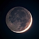 Popielate światło Księżyca w fazie 49 godzin po nowiu. Parametry:2019.03.08.18:27CSE. Newton 250/1520+MPCC+N.D810.Exp.2sek.ISO800