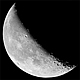 NAJBLIŻSZA PRZYSTAŃ. Wykonane przy okazji obserwacji zakrycia Plejad przez Księżyc, nad ranem 7.08. Sesja zakończona sukcesem.Zarejestrowano wówczas zakrycie brzegowe. Zjawisko polega na zakryciu gwiazdy w okolicy bieguna północnego lub południowego. Nie znika ona wówczas na długą chwile tylko gwałtownie pojawia się i gaśnie przysłaniana szczytami gór znajdującymi się na profilu księżycowej tarczy. Zjawisko prezentuje się niezwykle spektakularnie. Parametry: 2007.08.07.03:55-03:57CWE. Reflektor Newtona 250/1520 + D70s w ognisku głównym teleskopu. ISO200 3 manualne ekspozycje. Lekka mgła wyjątkowo stabilne powietrze. 