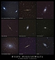 Mała kolekcja galaktyk. Jedna z serii fotografii przygotowana dla stałej ekspozycji w I LO im. M.Kopernika w Krośnie.