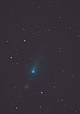 Kometa C/2012 K1 Panstarrs przechodząca w pobliżu galaktyk NGC-3614/3614A. Parametry: 2014.05.23. 22:26-                    23:24CWE. Reflektor Newtona 250/1520 + Nikon D300, w ognisku głównym teleskopu. Exp.1x110sek.,4x180sek.                    ISO1600.