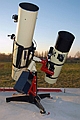Reflektory Newtona 250/1520 i 205/907. Teleskopy przez które wykonuję większość zdjęć Kosmosu dostępnych w galerii.  